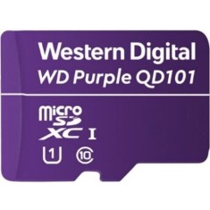 Card MicroSD WD Purple 64GB Surveillance microSD XC Class - 10 UHS