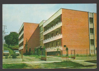 CPIB 23683 CARTE POSTALA - BUZIAS. HOTEL &amp;quot;PARC&amp;quot;, AUTOTURISM, CIRCULATA, 1976, STAMPILE, TIMBRU foto
