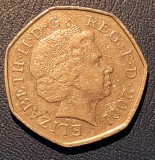 50 pence Marea Britanie 2001, Europa