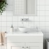 VidaXL Chiuvetă de baie, alb mat, ceramică, rotund 146976