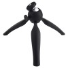 Mini Trepied Universal Camera Foto Video, Reglabil, ABS/PA, Negru, Cap Rotativ 360&deg;, Compact, Desktop, GoPro, Smartphone