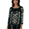 Bluza tip ie dama R24, verde/crem , marimea 3XL
