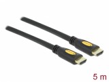 Cablu HDMI High Speed 4K30Hz T-T 5m Negru, Delock 82455
