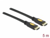 Cablu HDMI High Speed 4K v1.4 T-T 5m Negru, Delock 82455