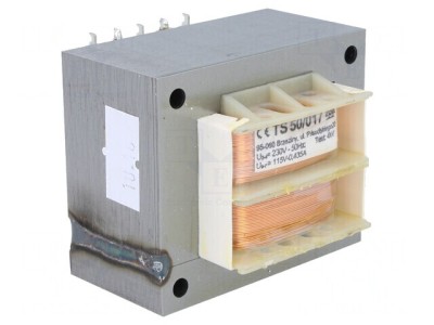 Transformator Alimentare 50VA 230VAC 115V 420mA TS50/017 foto