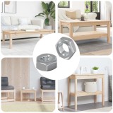 vidaXL Piuliță hexagonală 2 pcs Argintiu m8 Metal 864469