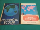 ATLAS GEOGRAFIC ȘCOLAR &ndash; LOT 2 EXEMPLARE * 1968, 1977 / EUSTAȚIU C. GREGORIAN / 19