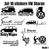 Cumpara ieftin Set 10 Stickere Volkswagen Sharan, Oem