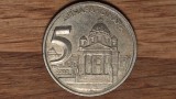 Iugoslavia - moneda de colectie - 5 dinari / novi dinara 2002 - superba !