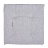 Perna patrata, pentru scaun, cu doua fete, gri, 40x40x5 cm