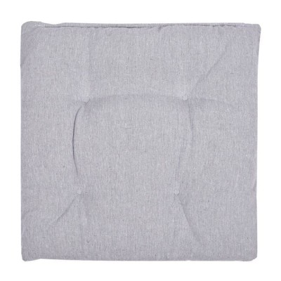 Perna patrata, pentru scaun, cu doua fete, gri, 40x40x5 cm foto