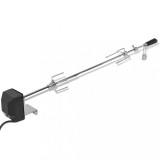 Rotisor Profesional Gratar vidaXL, 1000mm, Otel Cromat, Motor Electric 220V, Accesorii Incluse, Universal
