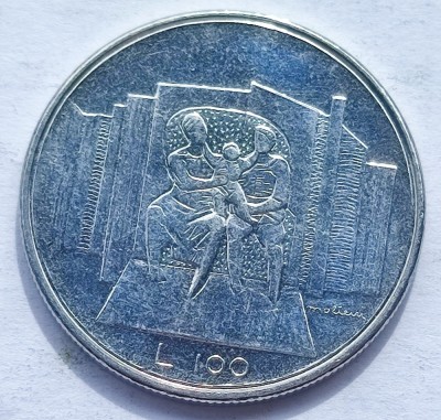 180. Moneda San Marino 100 lire 1976 foto