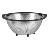 Strecurătoare Metalică, Margine Plastic, Argintiu, 29x12.5cm, fara maner, Oem