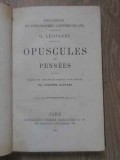 OPUSCULES ET PENSEES. OEUVRES INEDITES-G. LEOPARDI-228776