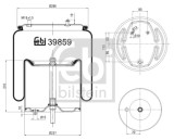 FEBI BILSTEIN 39859 Burduf, suspensie pneumatica