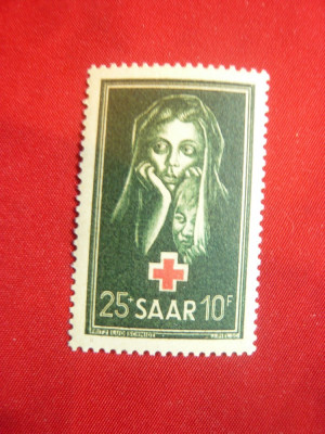 Serie Crucea Rosie- SAAR 1951, 1 valoare foto