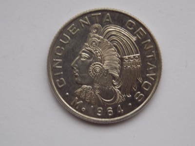 50 CENTAVOS 1964 MEXIC foto