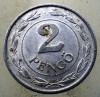 1.547 UNGARIA WWII 2 PENGO 1943, Europa, Aluminiu