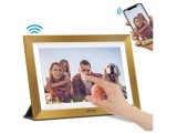 Cumpara ieftin Rama foto digitala Wi-Fi, 10 inch, ecran tactil, memorie de 16 GB, auriu - RESIGILAT