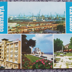 Vedere carte postala Constanta anii 80, timbrata dar necirculata