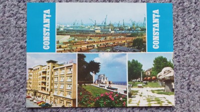 Vedere carte postala Constanta anii 80, timbrata dar necirculata foto