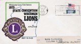 Plic LIONS CLUB, Wisconsin, S.U.A., 18-20 Mai 1972