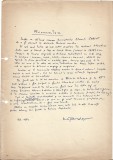 A3249N Document scris și semnat olograf de Marcel Breslașu referitor la Eduard Jurist, 1964