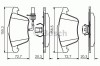 Set placute frana,frana disc AUDI A4 Cabriolet (8H7, B6, 8HE, B7) (2002 - 2009) BOSCH 0 986 495 272