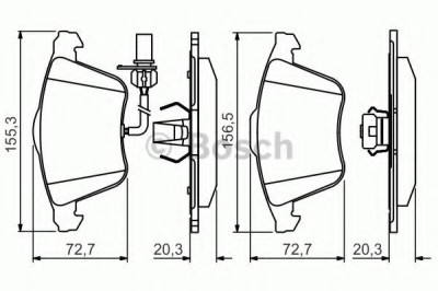 Set placute frana,frana disc AUDI A4 Cabriolet (8H7, B6, 8HE, B7) (2002 - 2009) BOSCH 0 986 495 272 foto