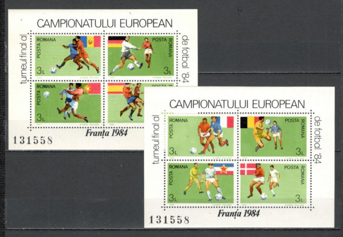 Romania.1984 C.E. de fotbal FRANTA-Bl. TR.471