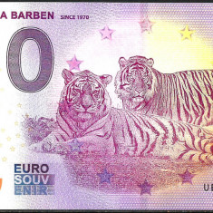 !!! 0 EURO SOUVENIR - FRANTA , BARBEN , GRADINA ZOOLOGICA - 2020.1 - UNC