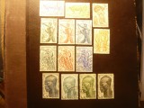 Serie mica Camerun colonie franceza 1946 Motive locale , 14 val.stamp., Stampilat