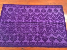 arta / traditie / rustic / design - Cuvertura , Macat , Scoarta , Patura taraneasca realizata manual la razboiul de tesut !