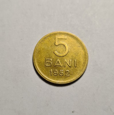 5 bani 1952 foto