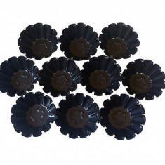 Forma pentru mini Savarine, Set 10 cavitati, Negru, 7.5 cm, 401COF