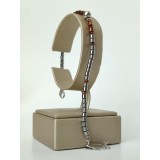Cumpara ieftin Brățară Hematit Multicolor Flavio, Argint 925 Placat Rodiu, Ajustabilă 19-23cm, Bijuterie Damă, Made in Italy