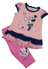 Compleu 2 piese pentru fetite Minnie Mouse-Sun City AQE0291R, Roz foto