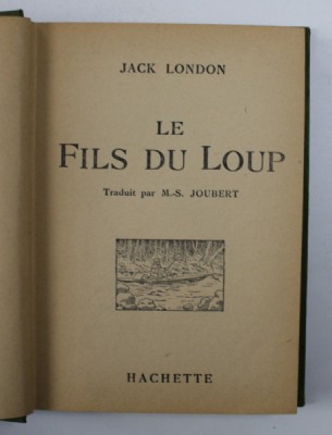 LE FILS DU LOUP par JACK LONDON , 1940 foto