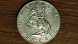 Austria - moneda de colectie 5.2 gr. argint 640 - 5 schilling1960 - Armasarul Lipitan - foarte frumoasa ! ⌀24 mm
