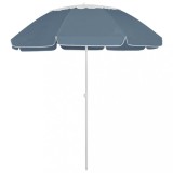 vidaXL Umbrelă de soare de plajă, albastru, 300 cm 314716