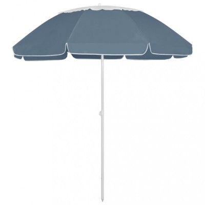 vidaXL Umbrelă de soare de plajă, albastru, 300 cm 314716 foto