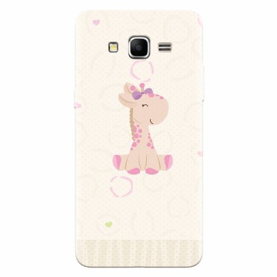 Husa silicon pentru Samsung Grand Prime, Giraffe Cute foto