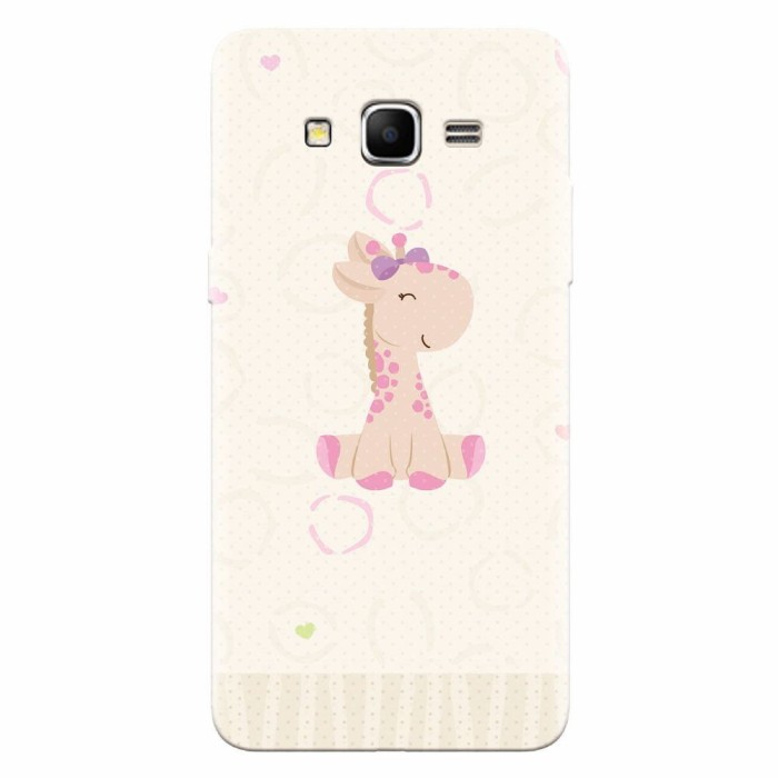 Husa silicon pentru Samsung Grand Prime, Giraffe Cute