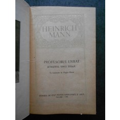 HEINRICH MANN - PROFESORUL UNRAT (1956, editie cartonata)