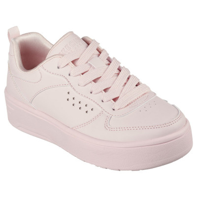 Pantofi sport fete Skechers Court High Color Zone, light pink, 28 foto