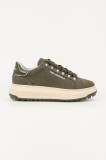 Karl Lagerfeld sneakers din piele KAPRI LUG culoarea verde, KL57545