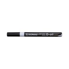 Marker permanent cu vopsea Donau, varf rotund, 2. 2 mm, alb
