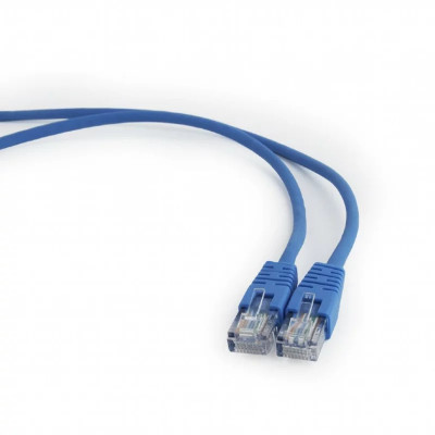 PATCH CORD UTP GEMBIRD Cat5e cupru-aluminiu 0.25 m albastru AWG26 PP12-0.25M/B foto