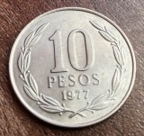 C50 - Moneda foarte veche - Chile - 10 pesos - 1977